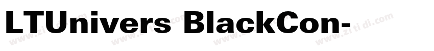 LTUnivers BlackCon字体转换